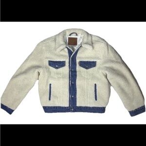 Levi’s Ex-Boyfriend Pieced Mixed Media Sherpa Jacket Women’s